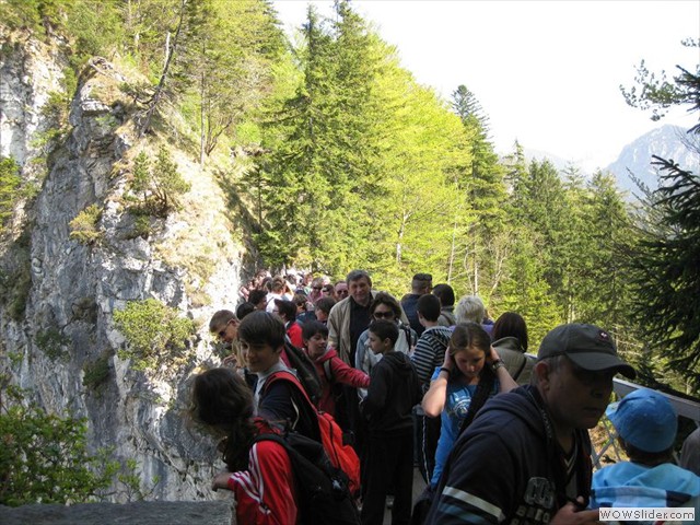 Andrang auf der Marienbrücke