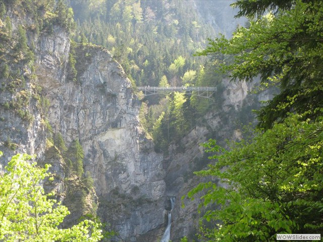 Blick vom Schloss zur Marienbrücke